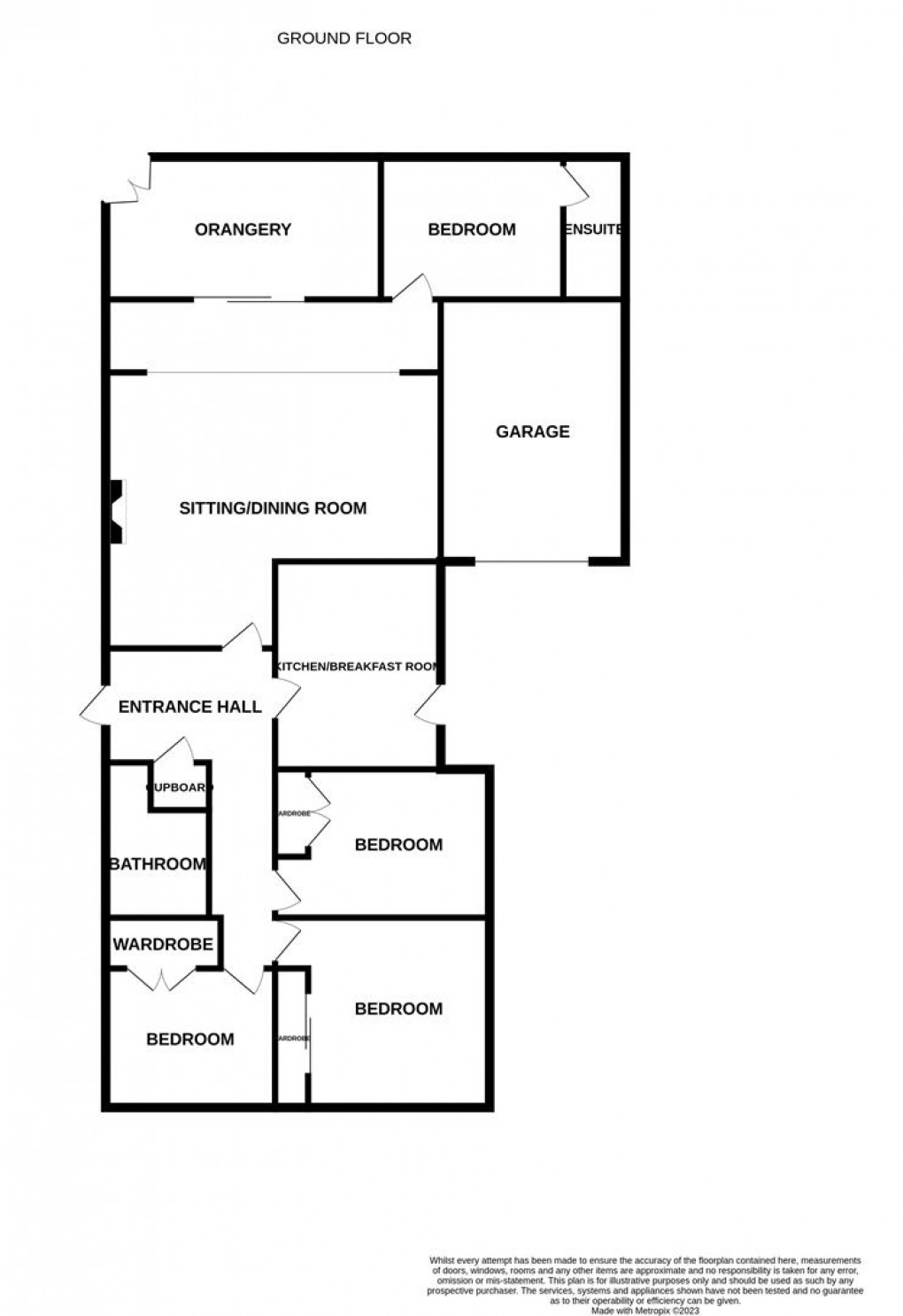 Floorplan for Errington Road, Darras Hall, Ponteland, Newcastle Upon Tyne, Northumberland