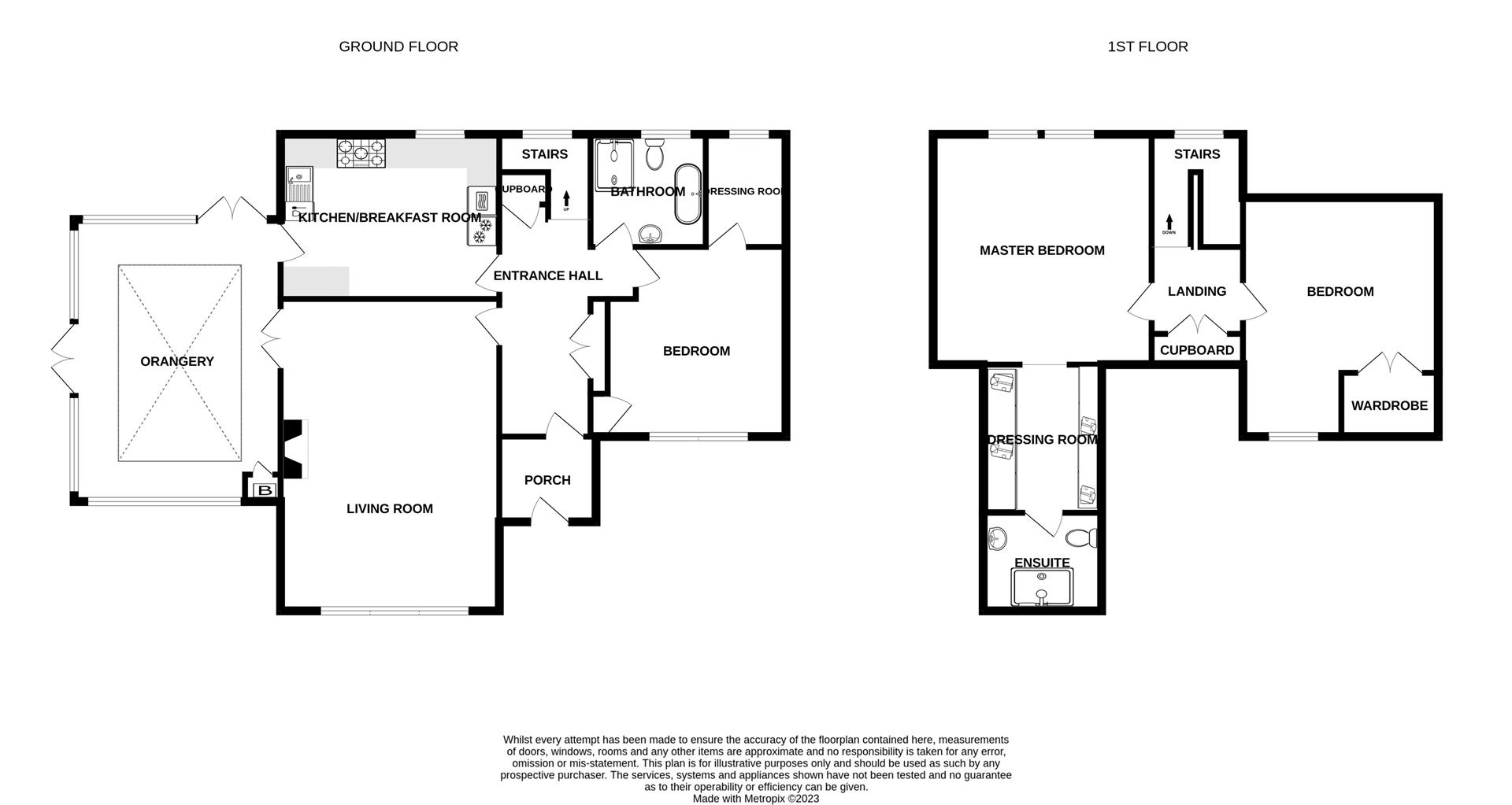 Floorplans For Kirkley, Nr Ponteland, Northumberland