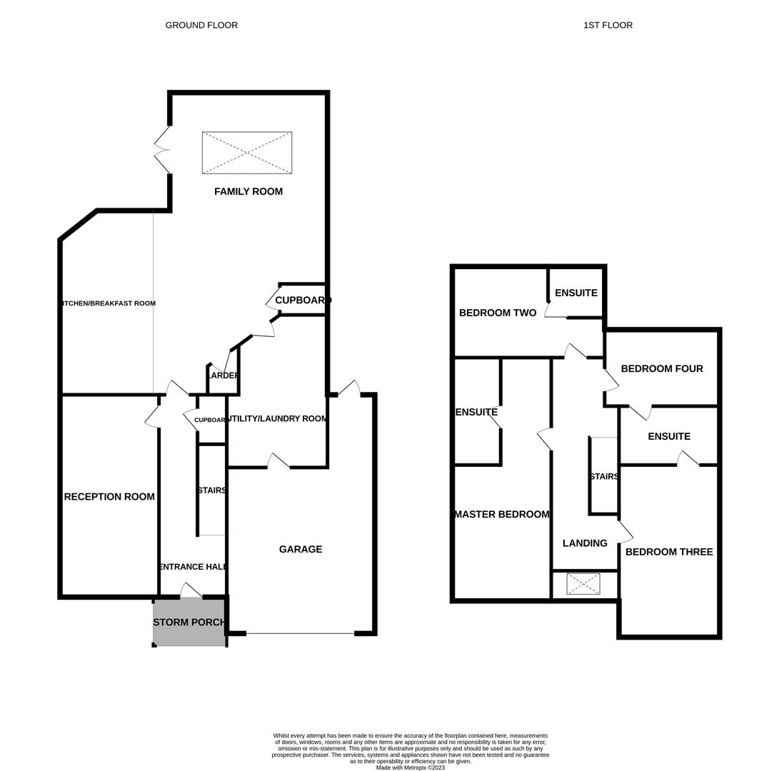 Floorplans For Whinfell Road, Ponteland, Newcastle Upon Tyne