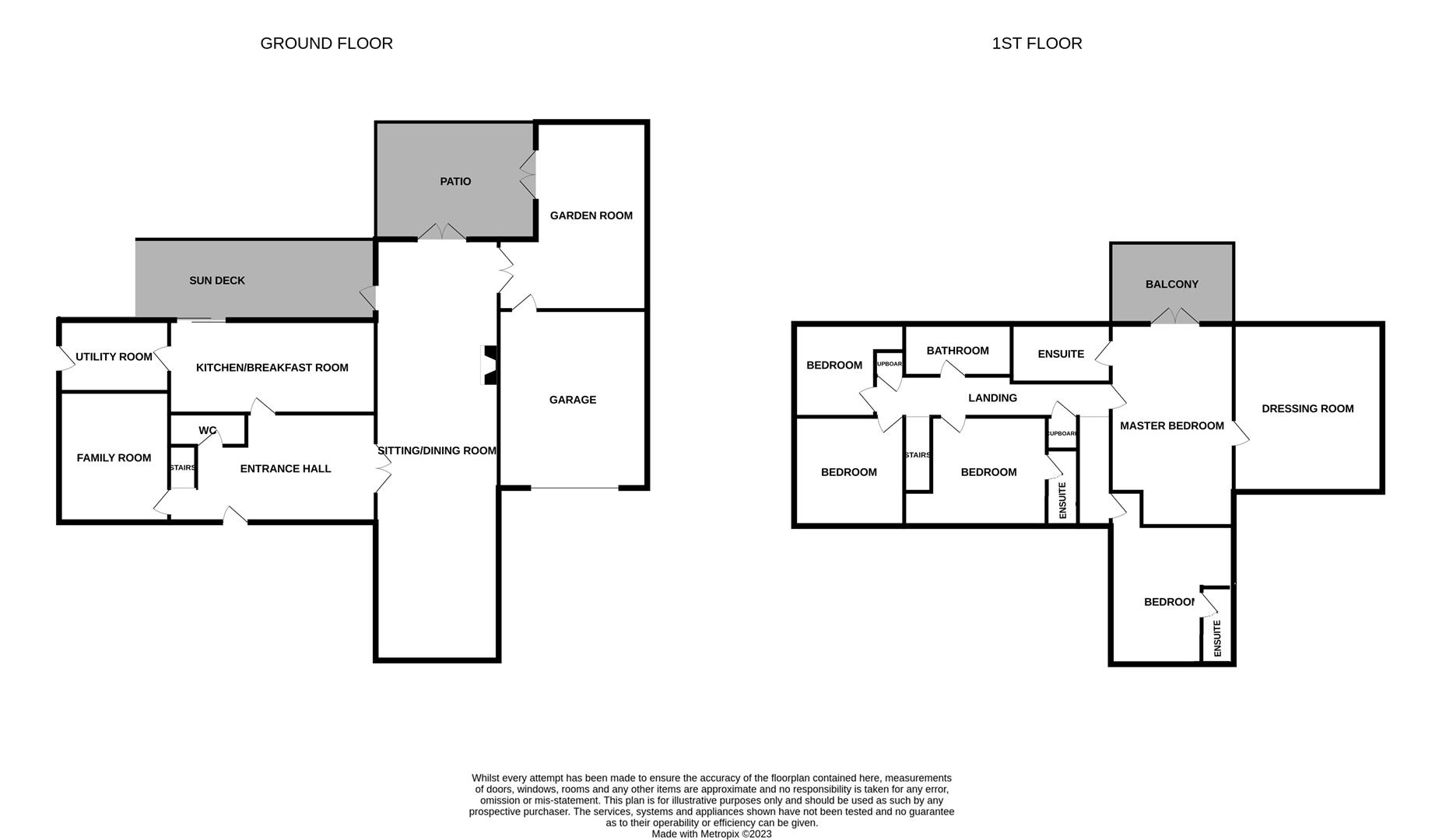 Floorplans For Richmond Way, Darras Hall, Newcastle upon Tyne, Northumberland