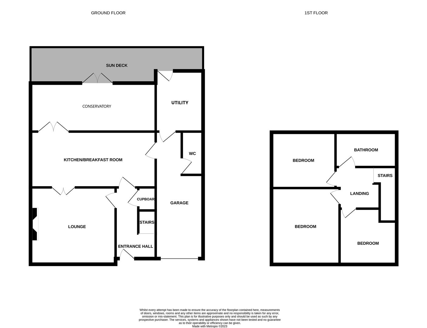 Floorplans For Marius Avenue, Heddon-On-The-Wall, Northumberland