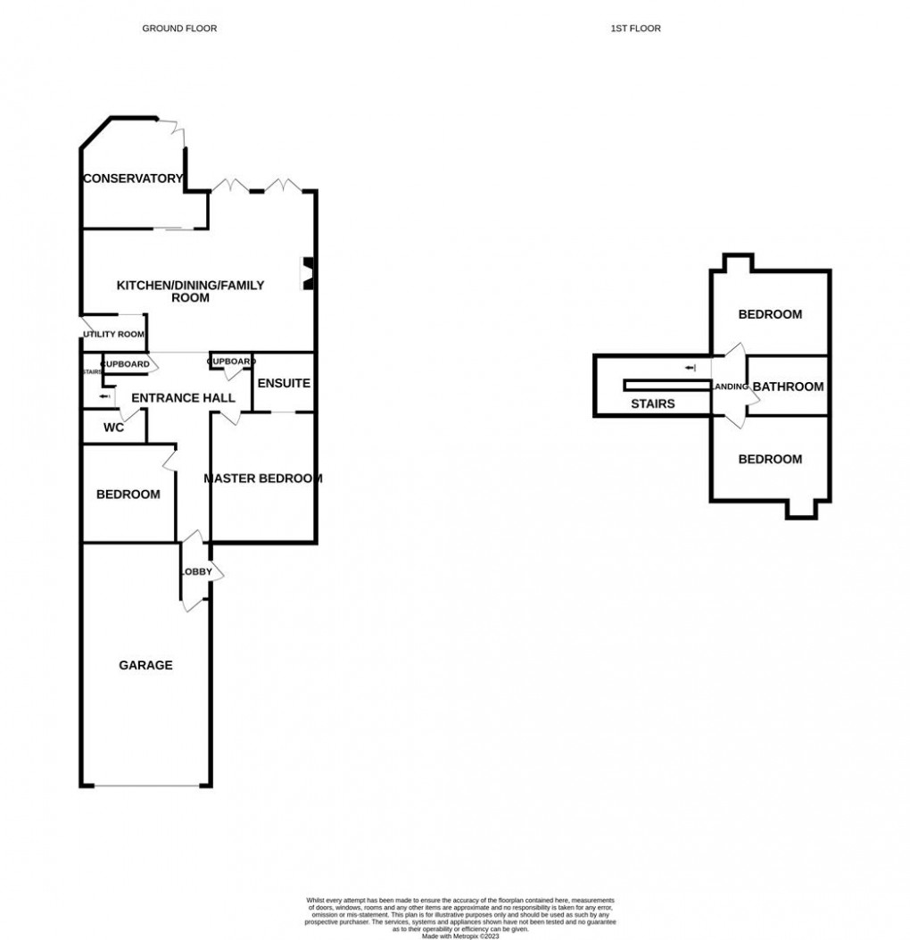Floorplan for Errington Road, Darras Hall, Ponteland.