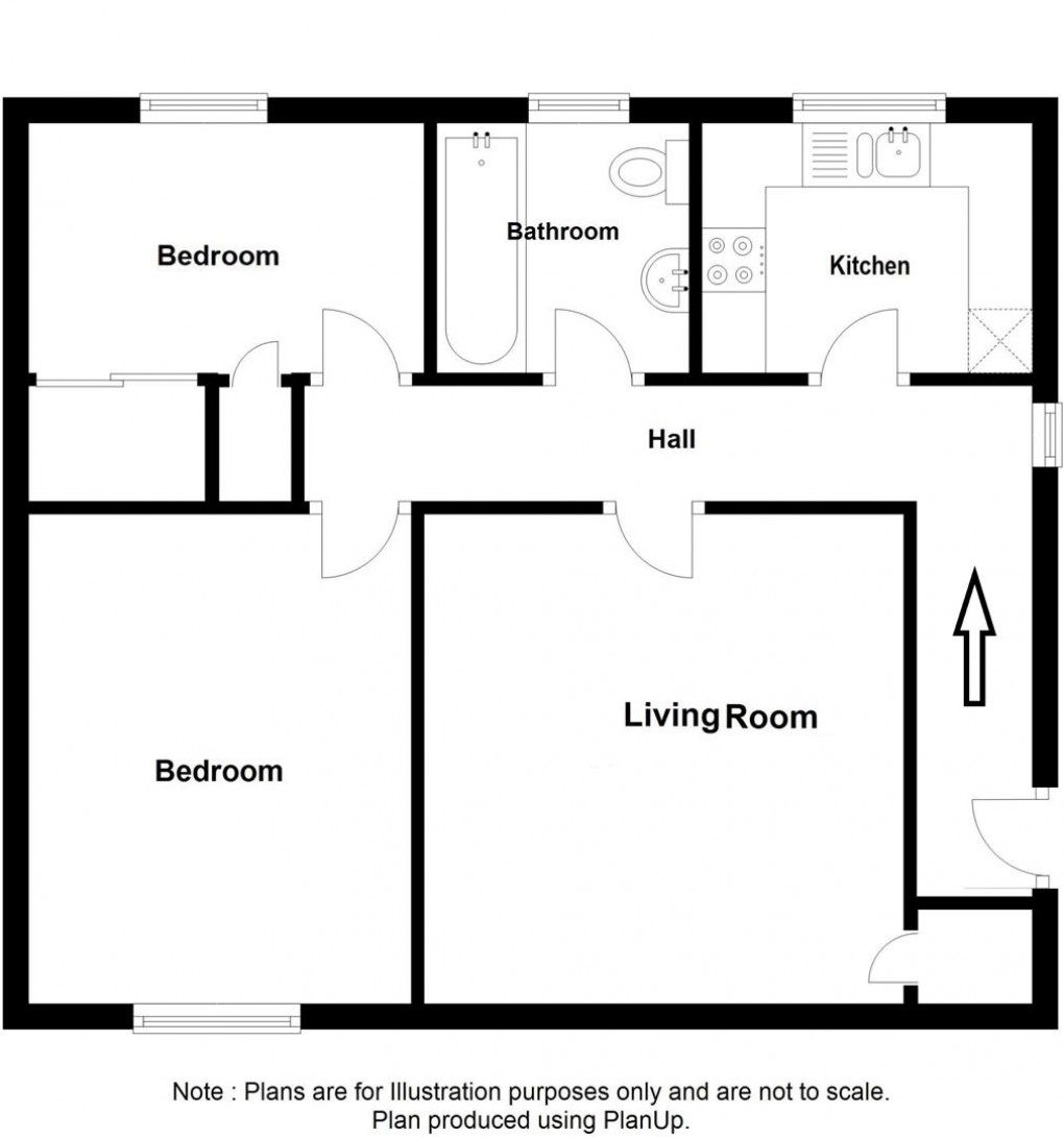 Floorplan for Tudor Walk, Kingston Park, Newcastle Upon Tyne