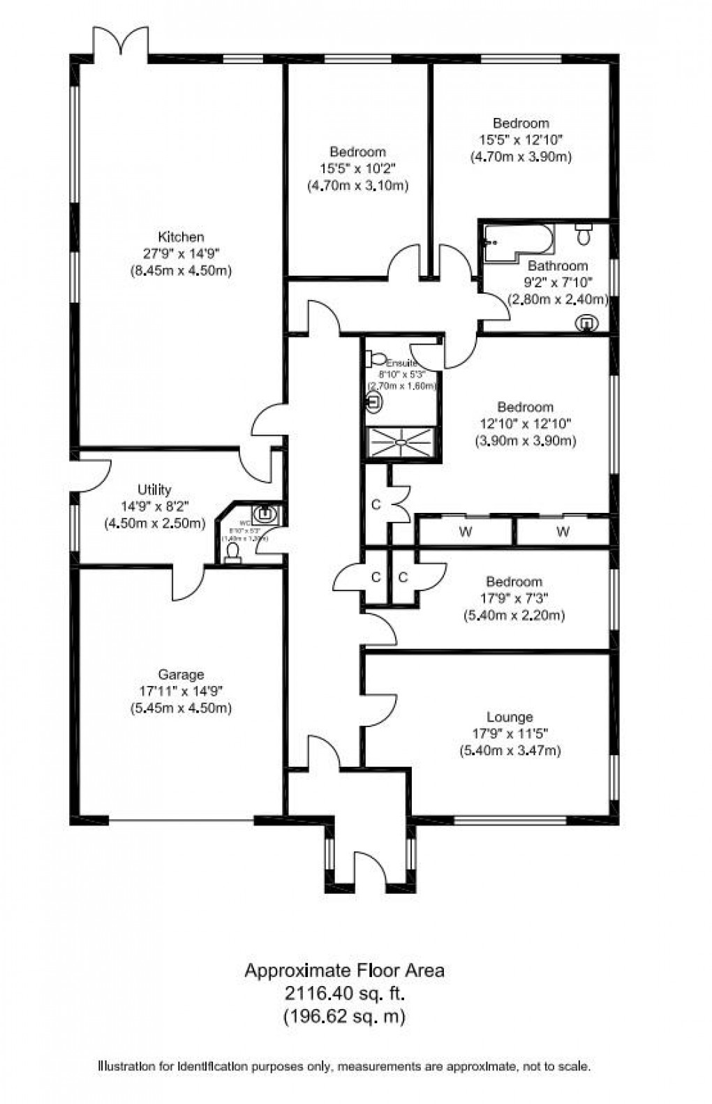 Floorplan for Parklands, Darras Hall