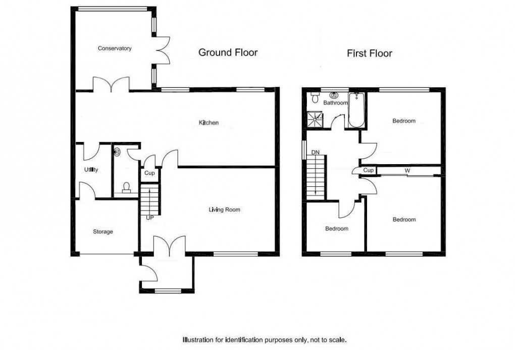 Floorplan for Twizell Place, Ponteland, Newcastle Upon Tyne, Northumberland