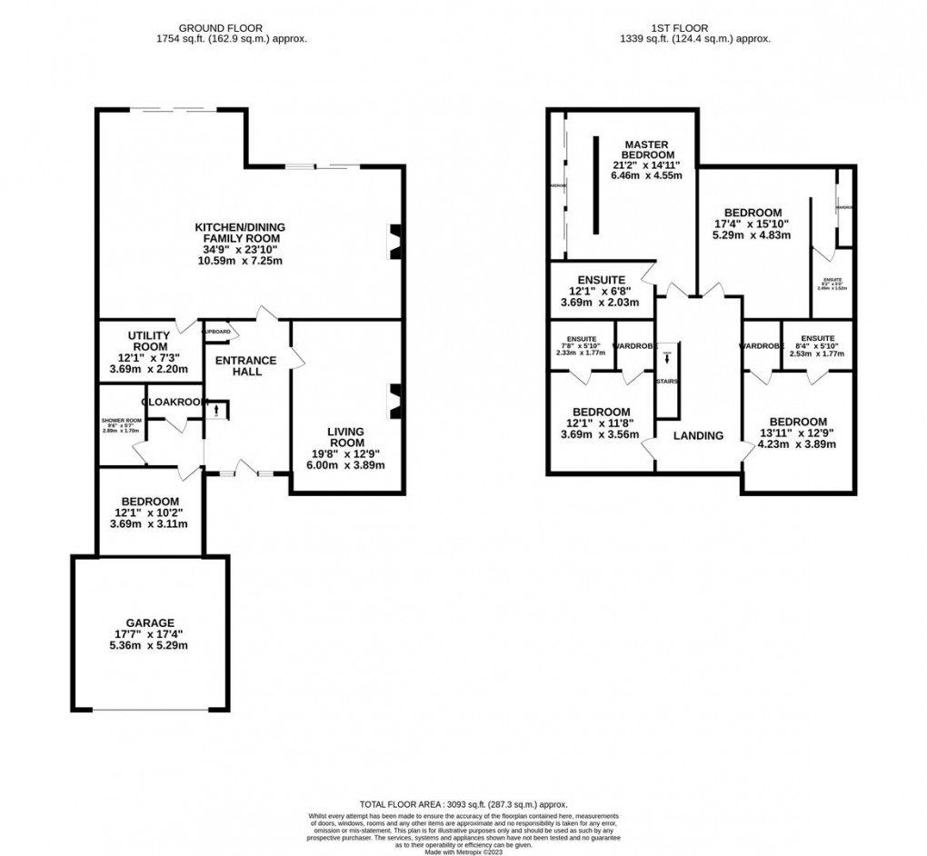 Floorplan for Willow Place, Darras Hall, Newcastle upon Tyne, Northumberland