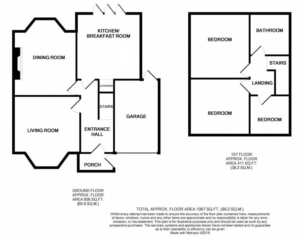 Floorplan for Hexham Road, Newcastle Upon Tyne