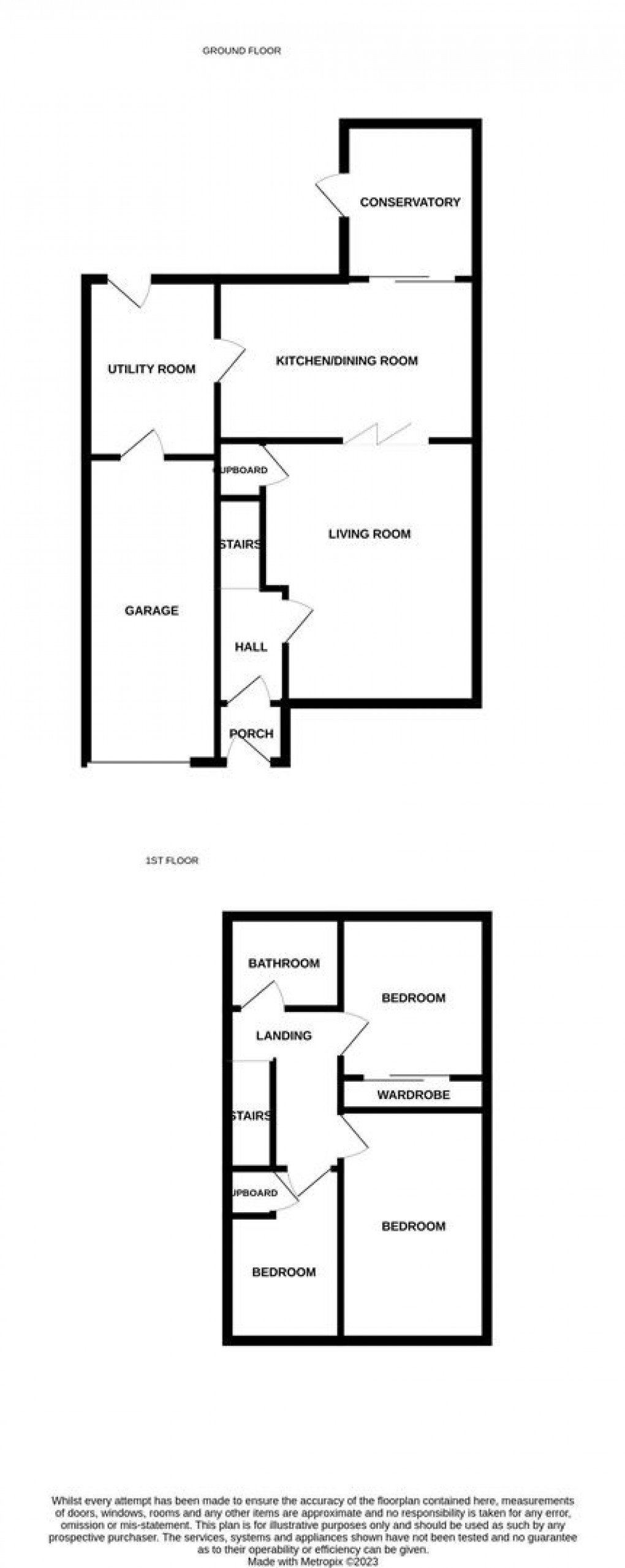Floorplan for Wesley Way, Throckley, Newcastle Upon Tyne