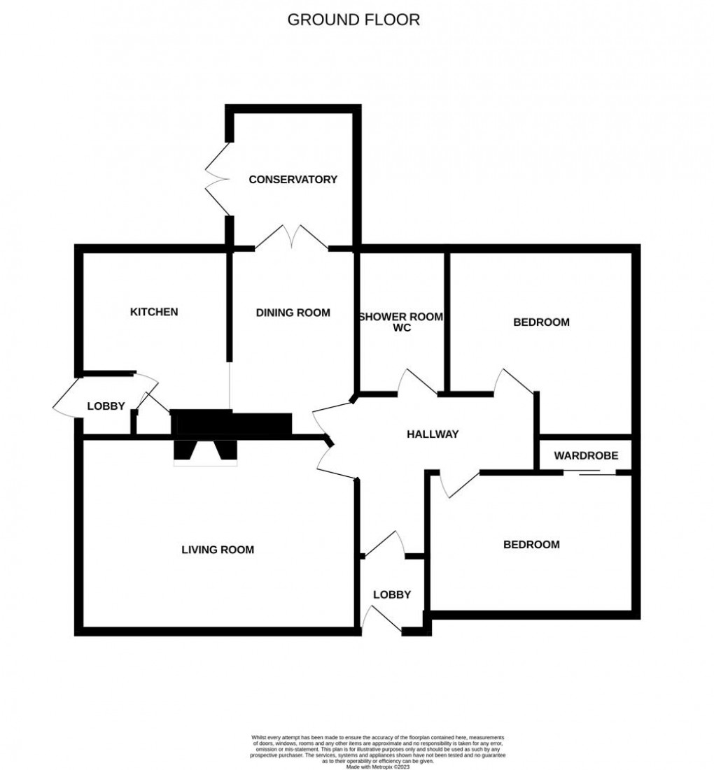 Floorplan for Hazel Cottages, Otterburn, Newcastle Upon Tyne
