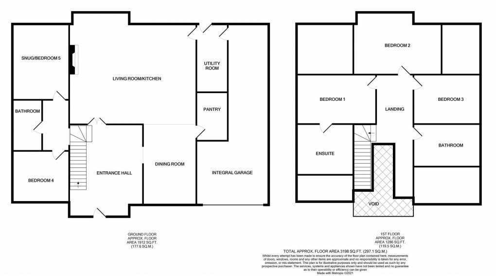 Floorplan for Errington Road, Darras Hall, Newcastle Upon Tyne, Northumberland