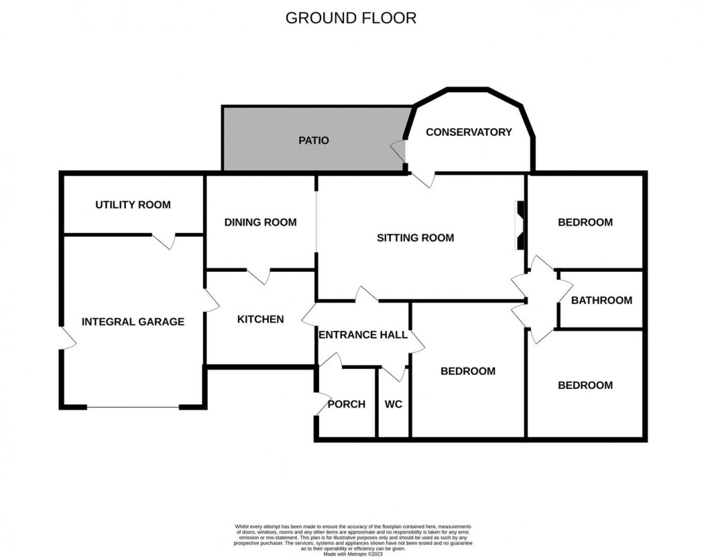 Floorplan for Meadow Court, Darras Hall, Ponteland, Newcastle Upon Tyne, Northumberland