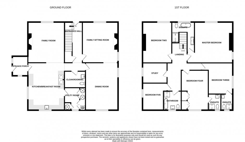 Floorplan for Bonas Hill Farmhouse, Ogle, Near Ponteland, NE20 0AS