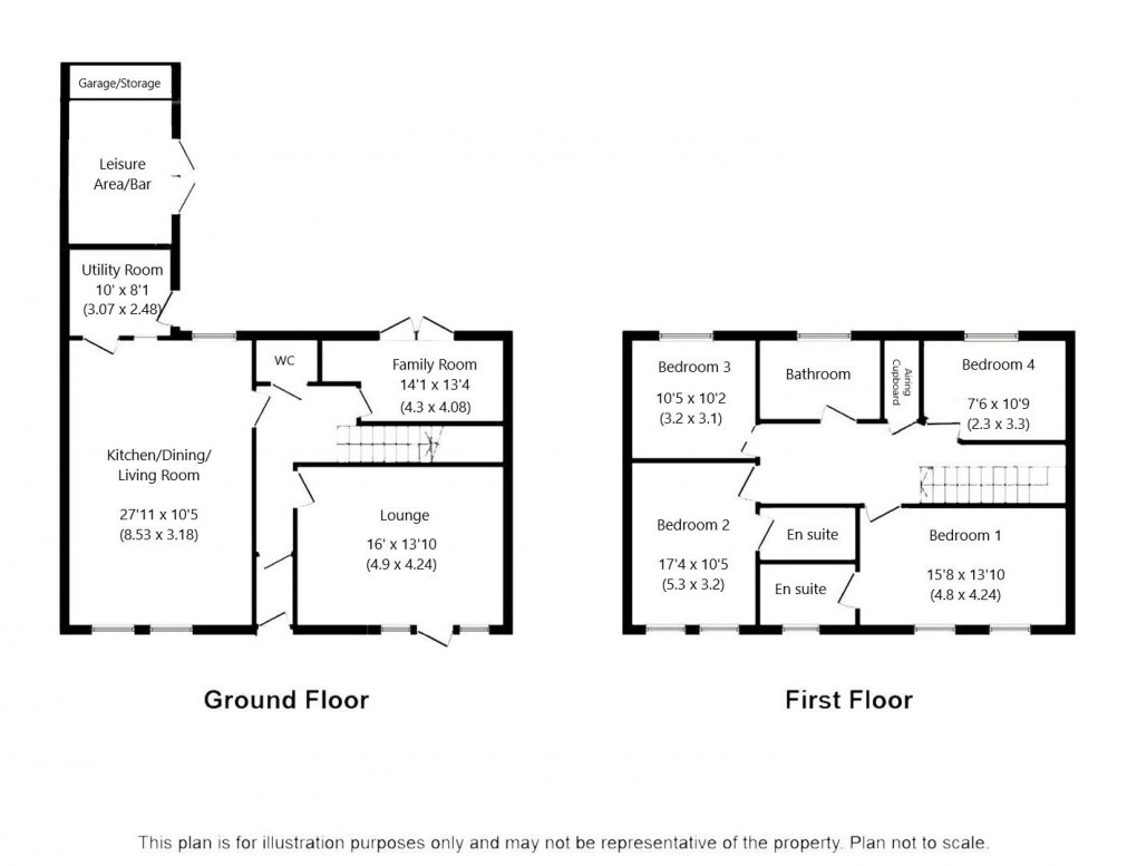 Floorplan for Low Close, Felton, Morpeth