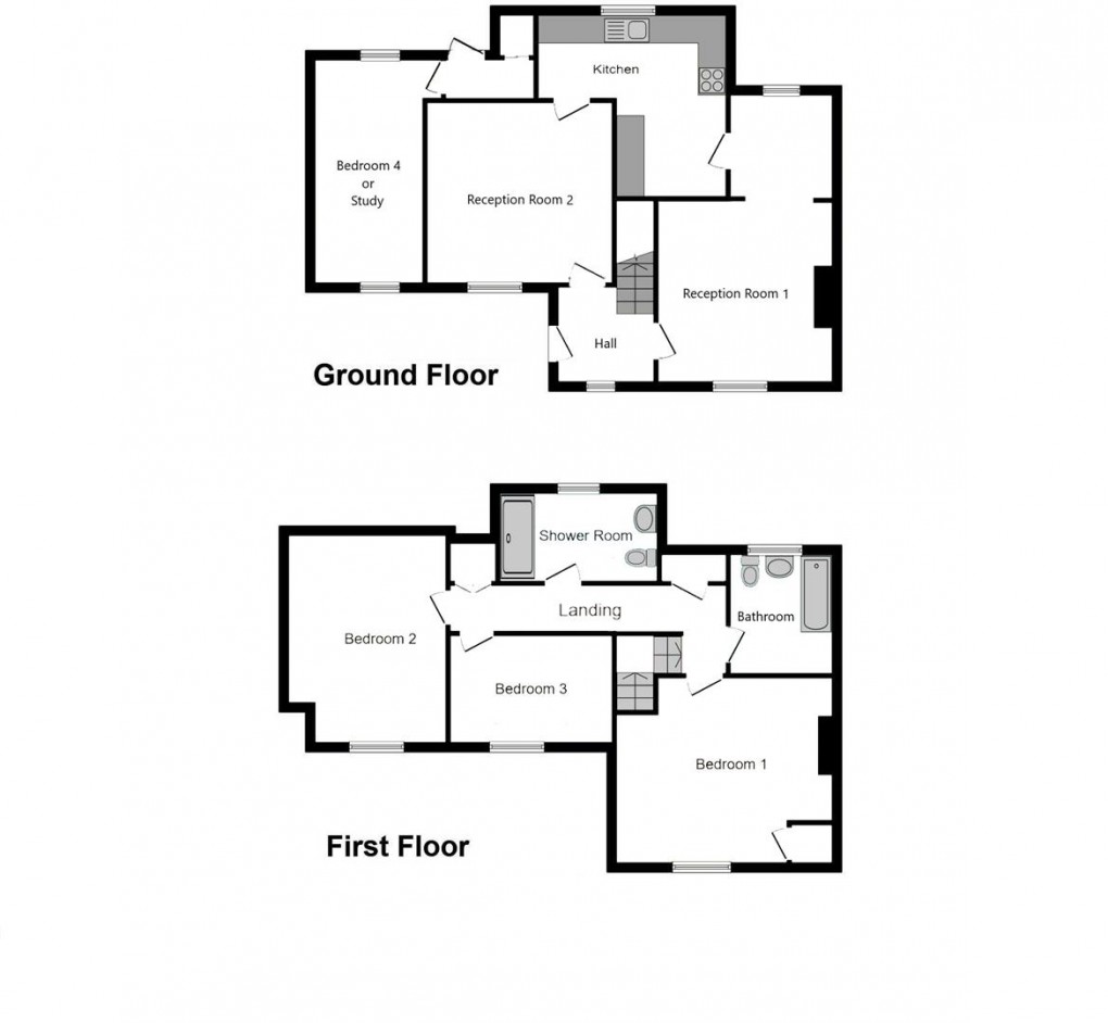 Floorplan for Heddon Banks, Heddon-on-the-Wall