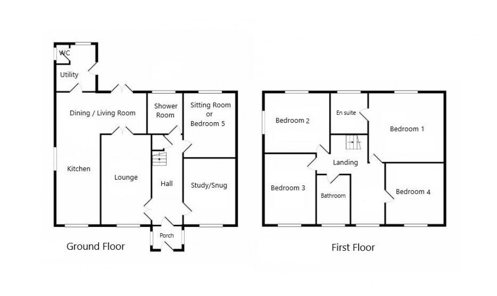 Floorplan for Western Way, Darras Hall, Ponteland, Newcastle Upon Tyne