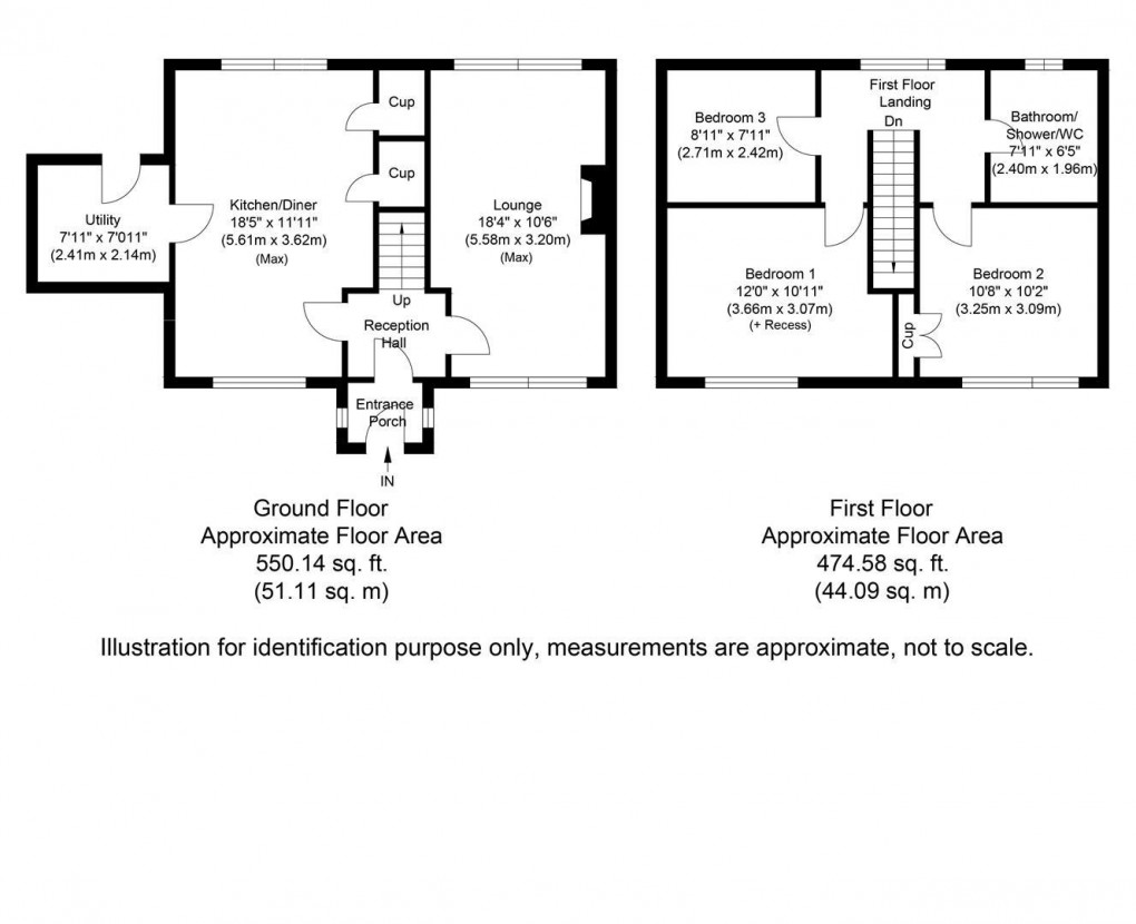Floorplan for The Green, Walbottle, Newcastle Upon Tyne