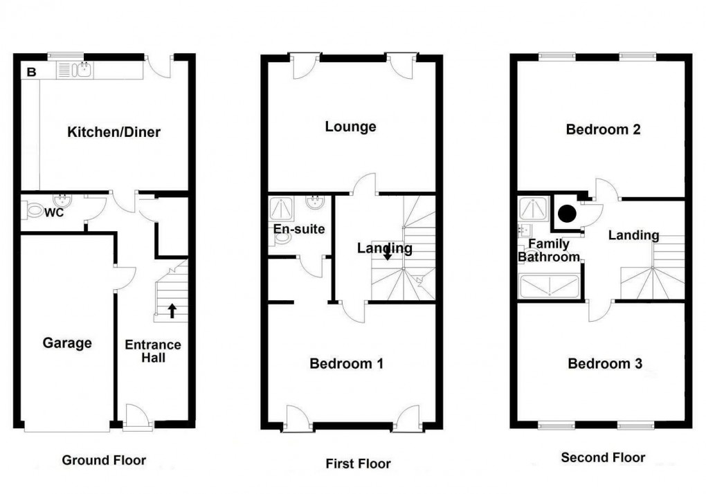 Floorplan for Loansdean Wood, Morpeth