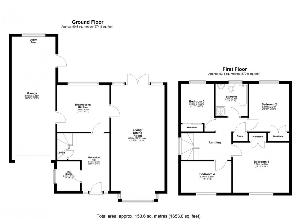 Floorplan for The Chesters, Chapel House, Newcastle Upon Tyne