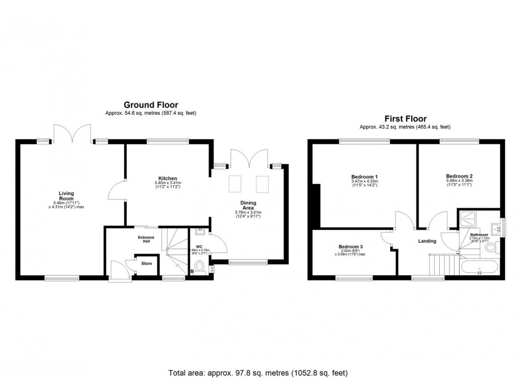 Floorplan for Dunslaw Croft, Horsley, Newcastle Upon Tyne