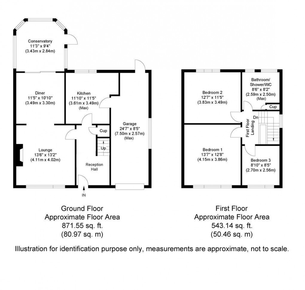 Floorplan for Trajan Walk, Heddon-on-the-Wall, Northumberland