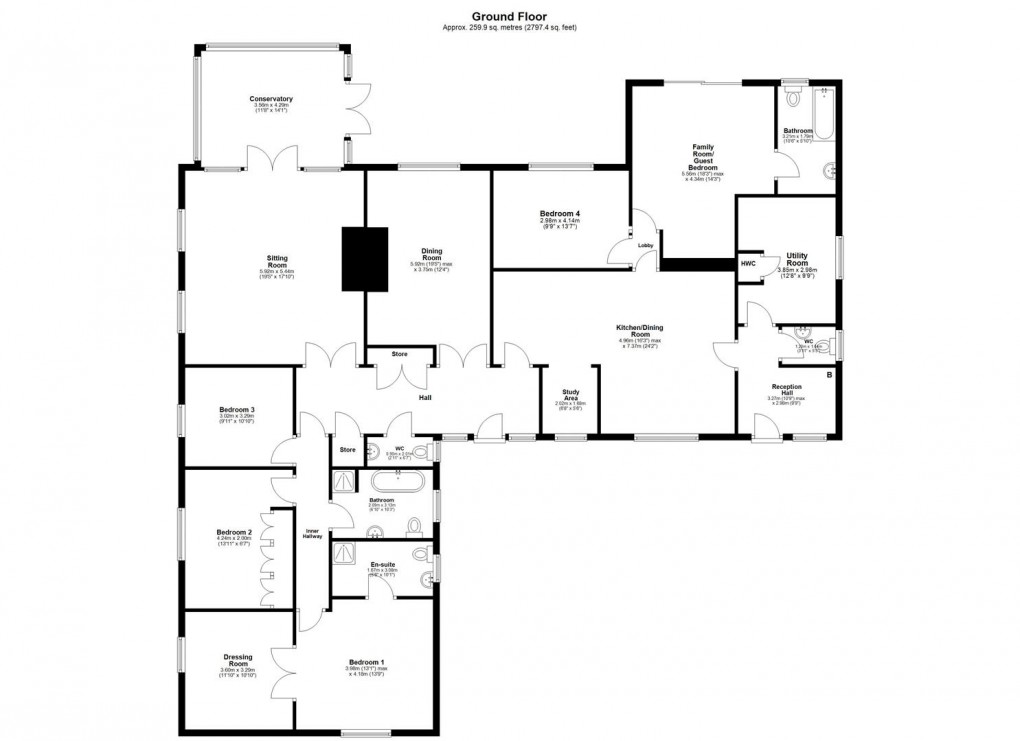 Floorplan for Ulgham Lane, Longhirst, Morpeth