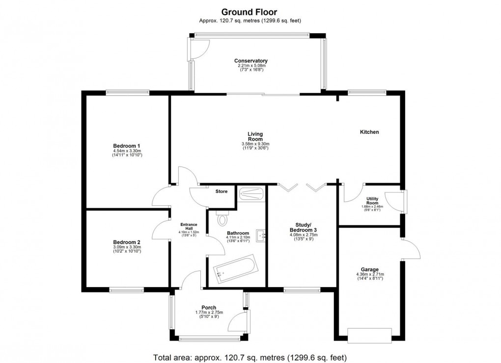 Floorplan for Aquila Drive, Heddon-On-The-Wall, Newcastle Upon Tyne, Northumberland
