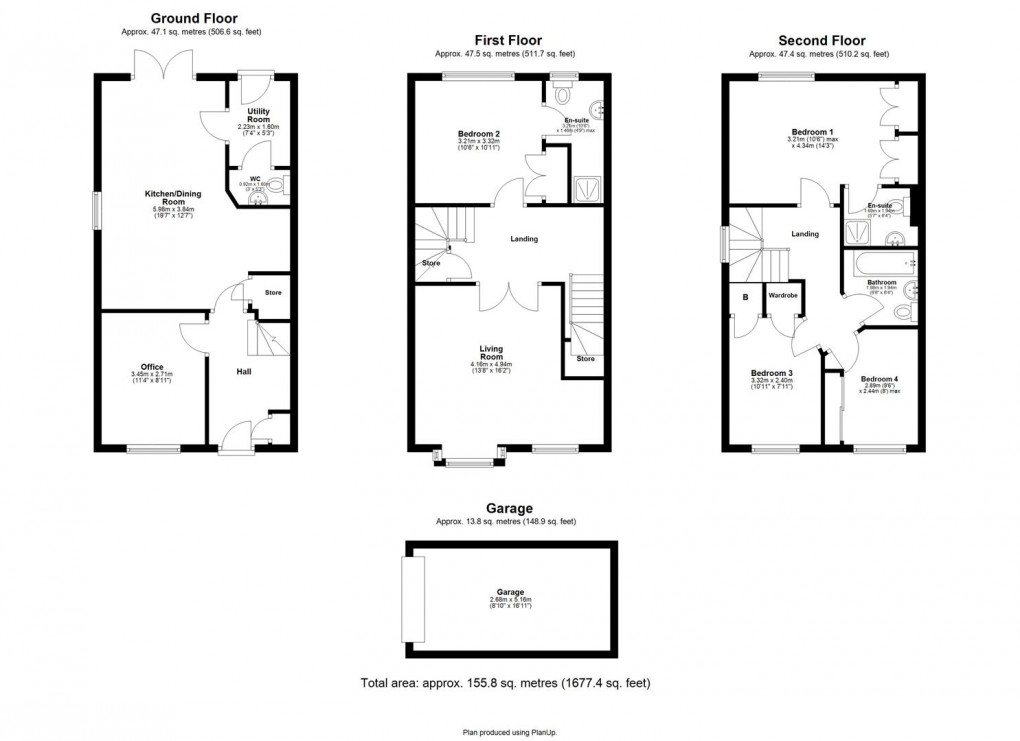 Floorplan for Mill Vale, Newburn, Newcastle Upon Tyne