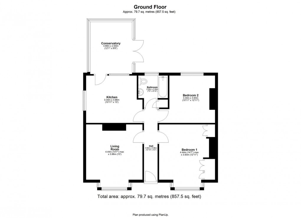 Floorplan for Callerton Lane, Ponteland, Newcastle Upon Tyne