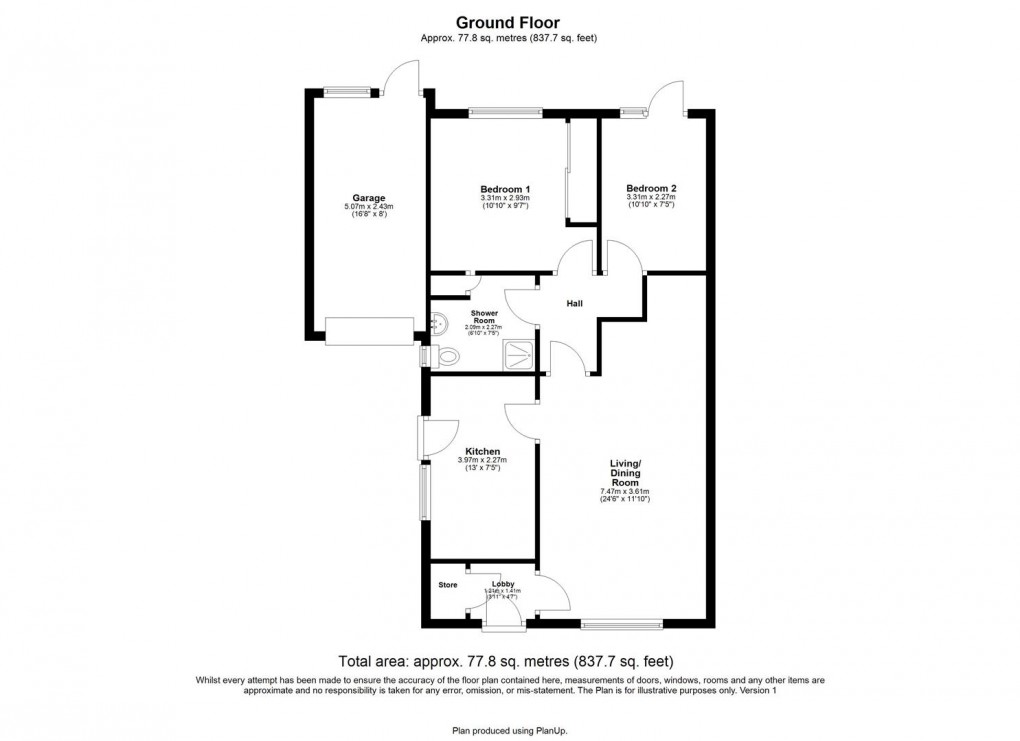 Floorplan for Fairney Close, Ponteland, Newcastle Upon Tyne