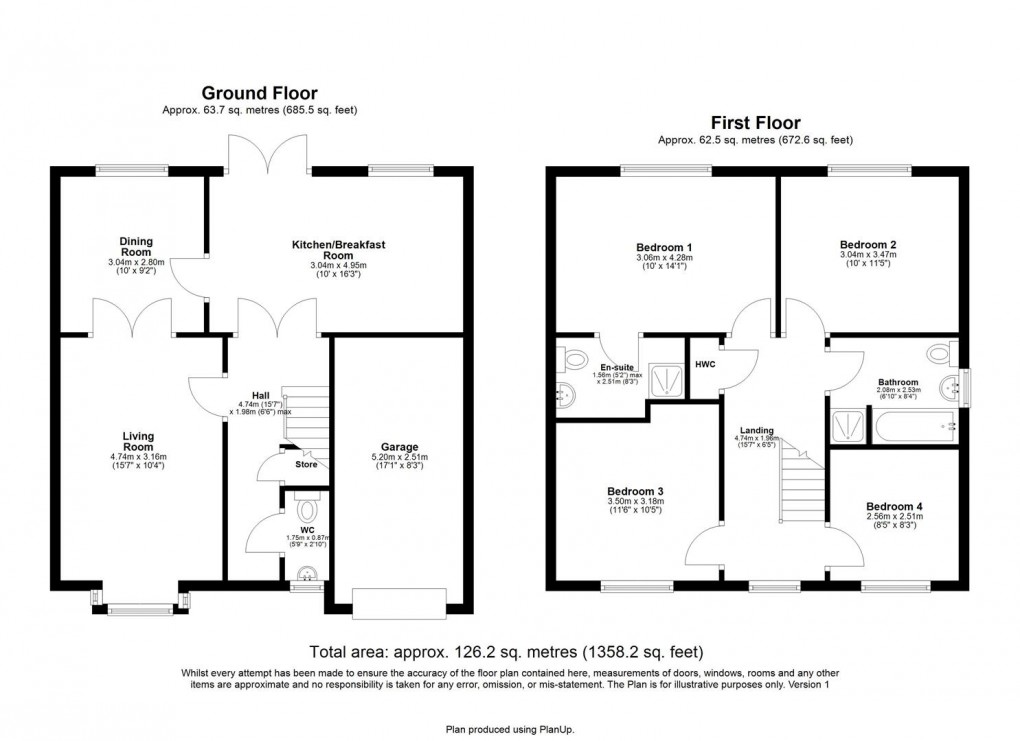 Floorplan for Ministry Close, Benton, Newcastle Upon Tyne