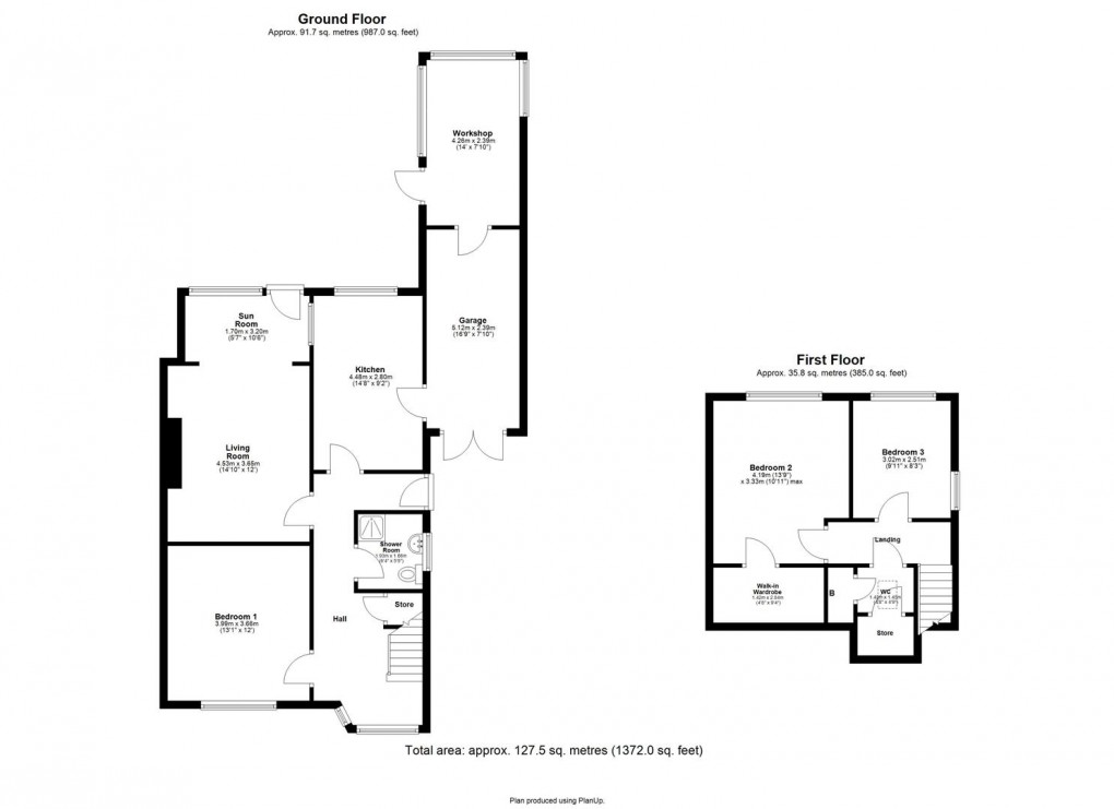 Floorplan for Langdon Road, Hillheads Estate, Newcastle Upon Tyne