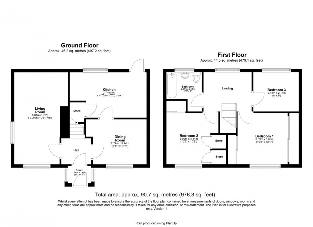 Floorplan for The Green, Walbottle, Newcastle Upon Tyne
