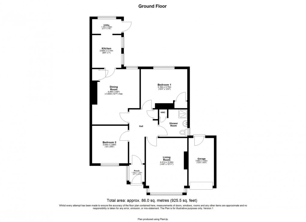Floorplan for Craythorne Gardens, North Heaton, Newcastle Upon Tyne