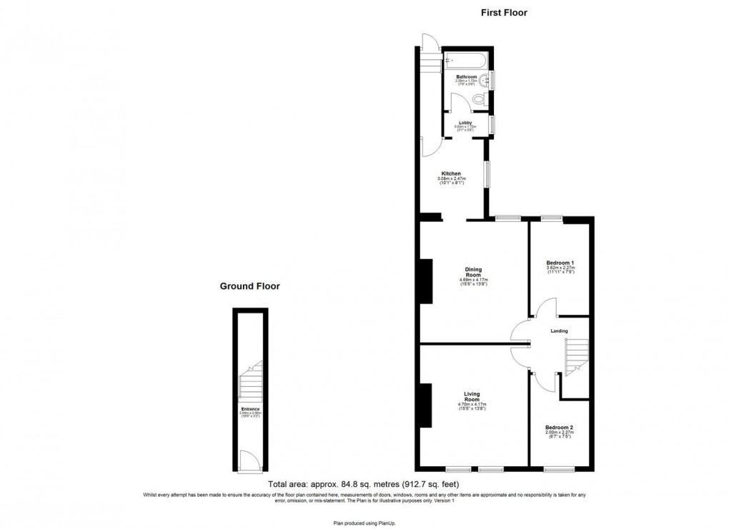 Floorplan for Ford Terrace, Wallsend