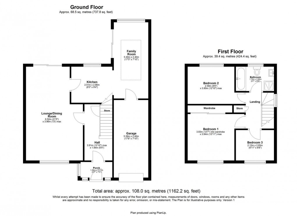 Floorplan for Simon Place, Brunswick Green, Wideopen, Newcastle Upon Tyne