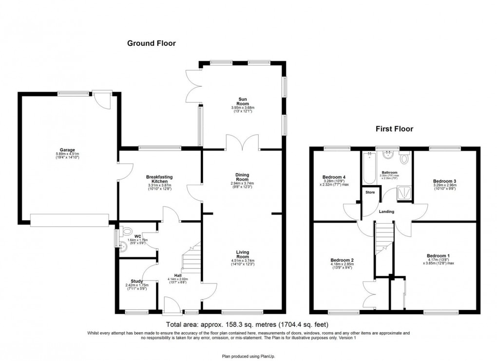 Floorplan for Mandarin Close, St Johns Estate, Newcastle Upon Tyne