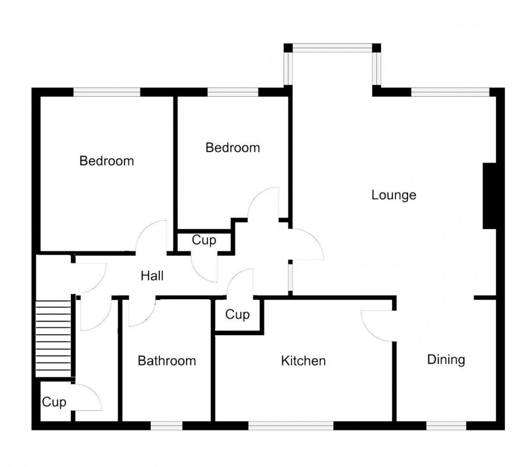 Floorplan for Mayfair Gardens, Ponteland, Newcastle upon Tyne.