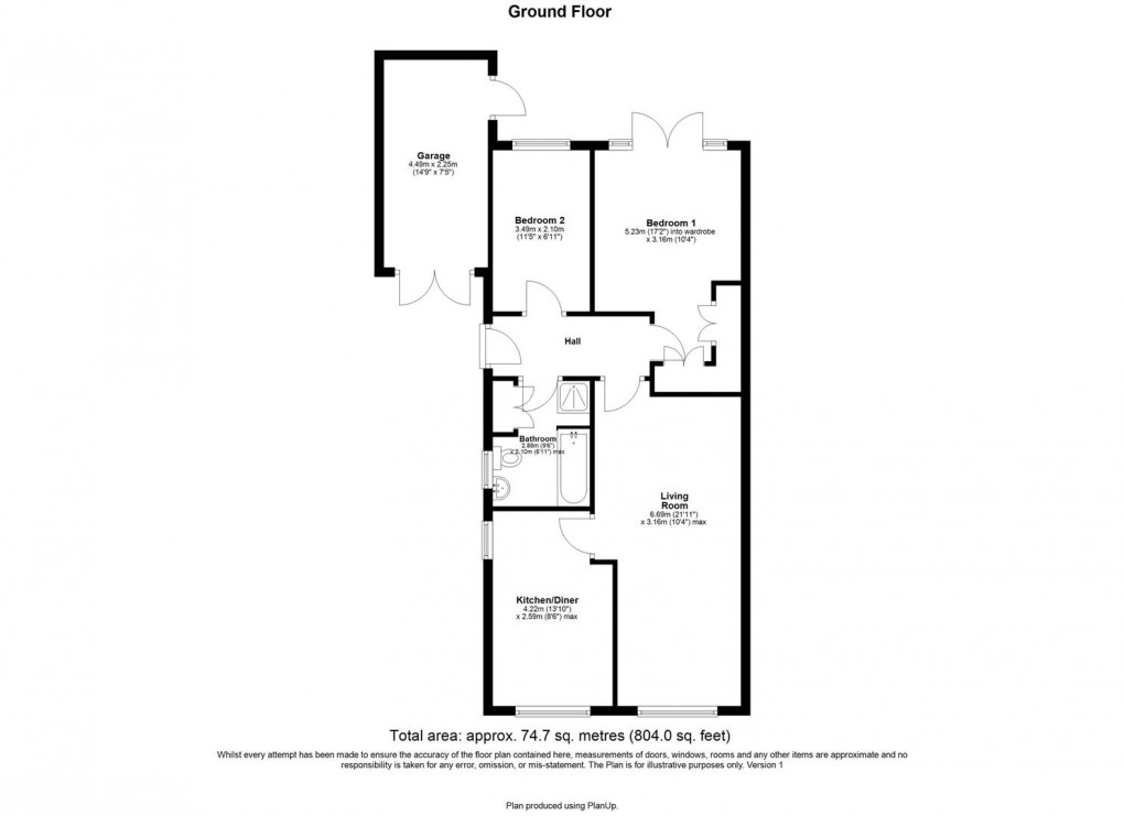 Floorplan for Allerdean Close,  West Denton Park, Newcastle upon Tyne