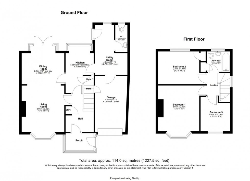 Floorplan for Granville Drive, Forest Hall, Newcastle Upon Tyne