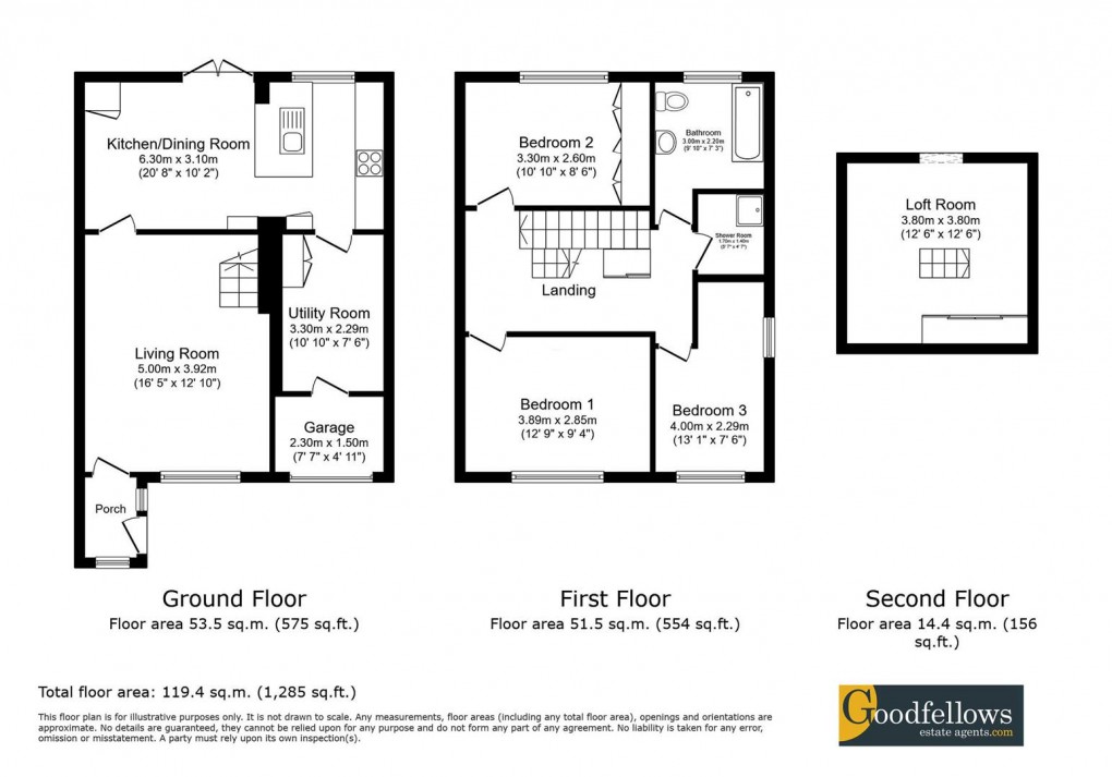 Floorplan for Kent Court, Kingston Park, Newcastle Upon Tyne