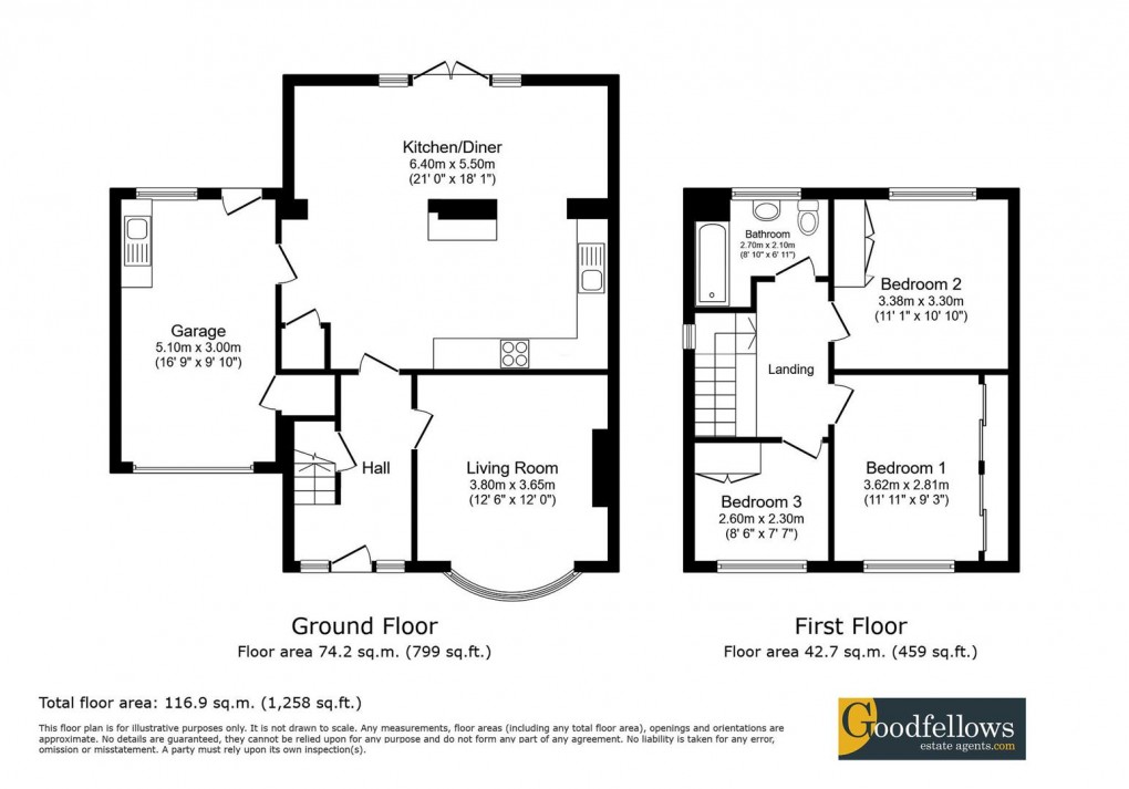 Floorplan for Pont View, Ponteland, Newcastle Upon Tyne