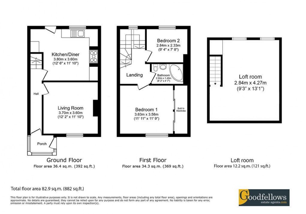 Floorplan for Warkworth Street, Lemington, Newcastle Upon Tyne