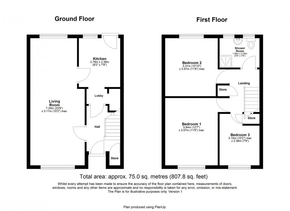 Floorplan for Trevelyan Drive, Westerhope, Newcastle Upon Tyne