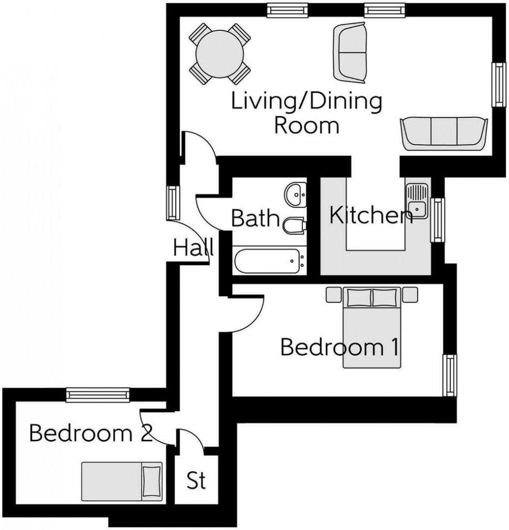 Floorplan for Yeavering House, Jameson Manor, Ponteland
