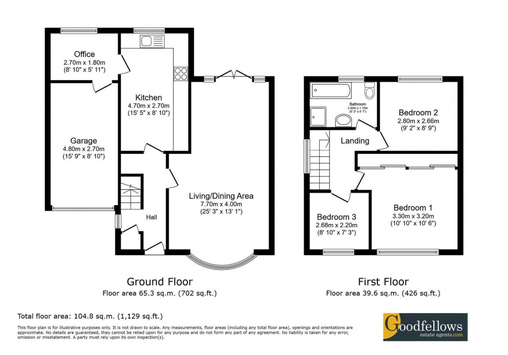Floorplan for Grosvenor Court, Chapel Park, Newcastle upon Tyne