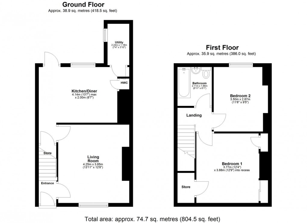 Floorplan for Tenter Garth, Throckley, Newcastle Upon Tyne