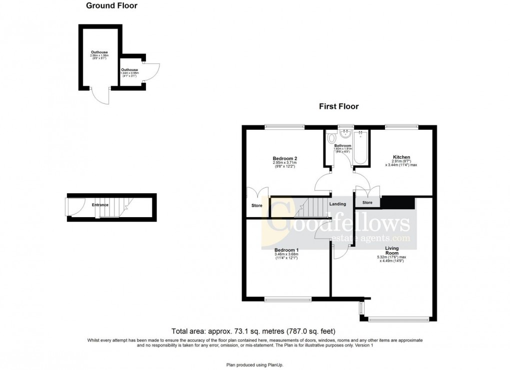 Floorplan for Haughton Crescent, West Denton, Newcastle Upon Tyne