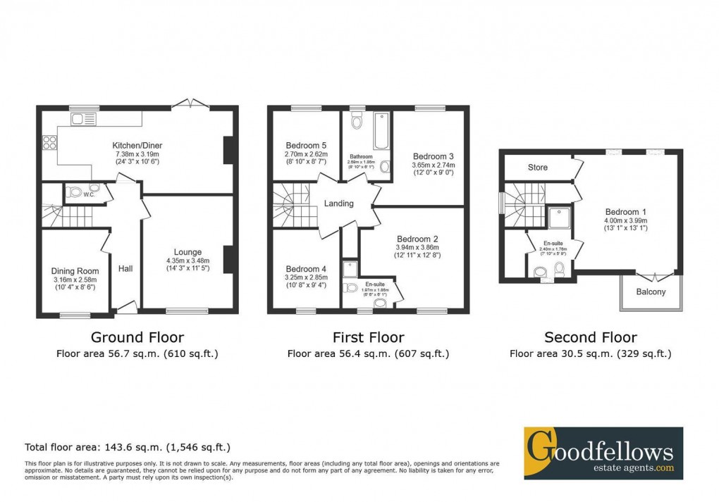 Floorplan for Elmwood Park Gardens, Newcastle Great Park, 