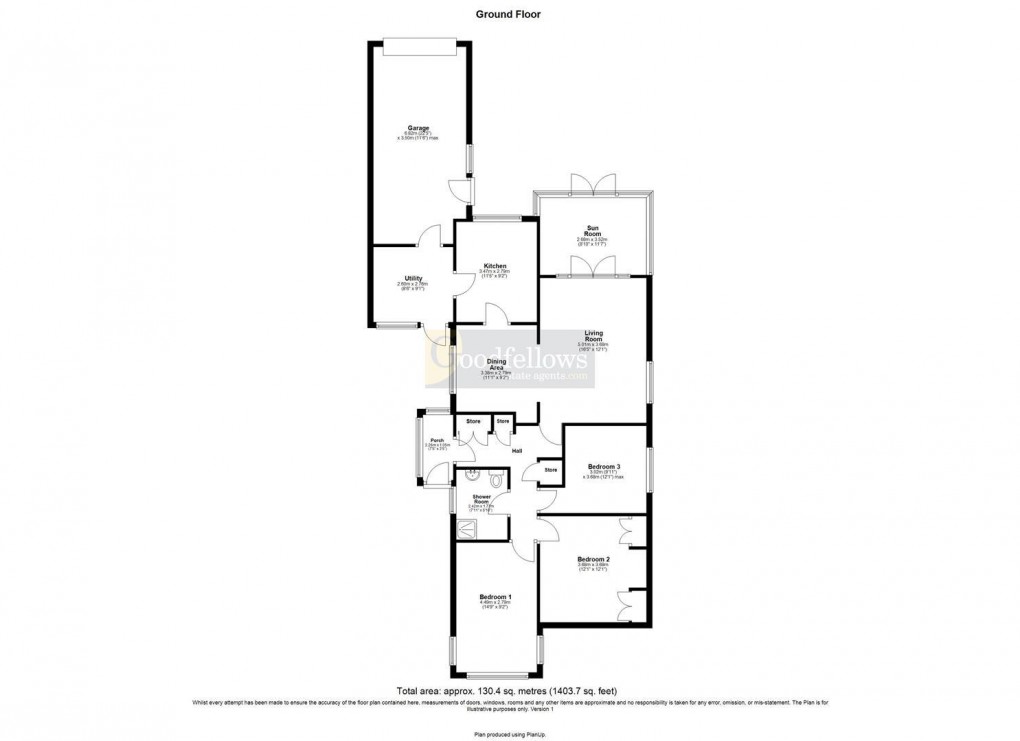 Floorplan for Beacon Drive, Wideopen, 