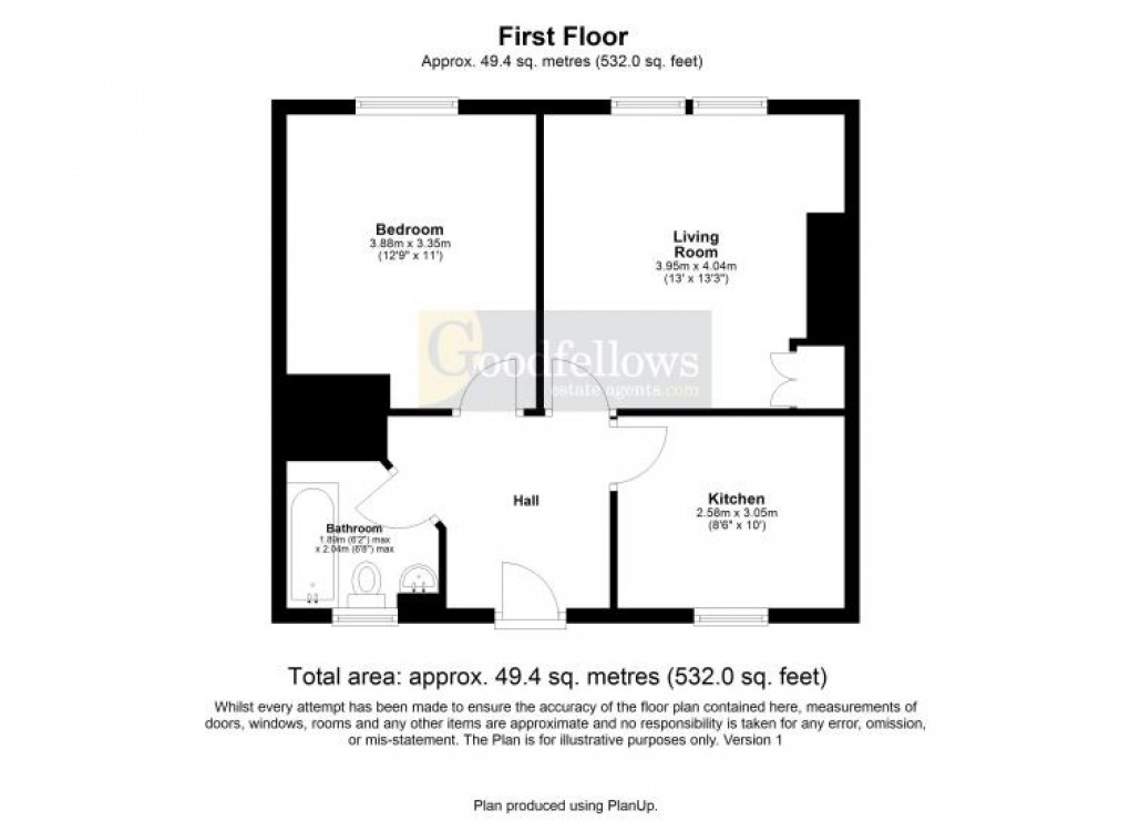 Floorplan for Kingsmere Gardens, Walker, 